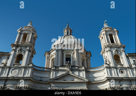 Sant'Agnese in Agone located in the Piazza Navona, Rome, Italy Stock Photo