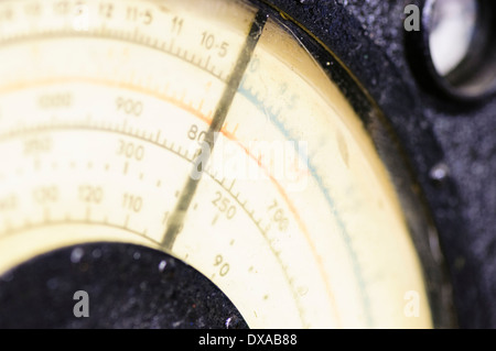 Dial on a WW2 era radio Stock Photo