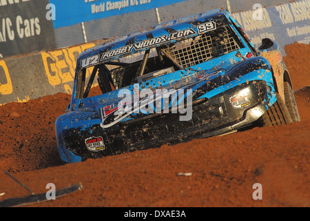 CHANDLER, AZ - OCT 28: Robby Woods (99) at speed during the Lucas Oil Off Road Series racing Challenge Cup on October 28, 2012. Stock Photo
