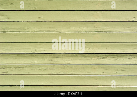 Abstract green colored wooden texture of garage door Stock Photo