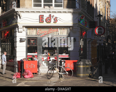 Ed's Easy Diner Soho London Stock Photo