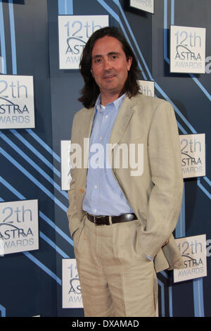 Carriageworks, Eveleigh, Sydney, NSW, Australia. 20 March 2014. Neil Oliver (Coast Australia – History Channel) arrives on the red carpet at Carriageworks for the 12th ASTRA (Australian Subscription Television and Radio Association) Awards. Copyright Credit:  2014 Richard Milnes/Alamy Live News Stock Photo