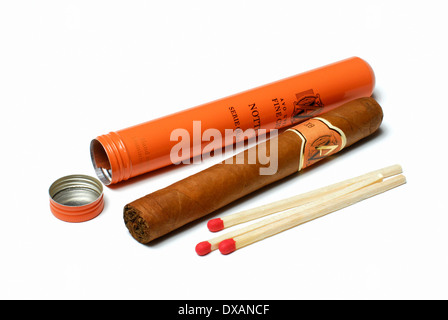 Matchsticks and Cigar Stock Photo