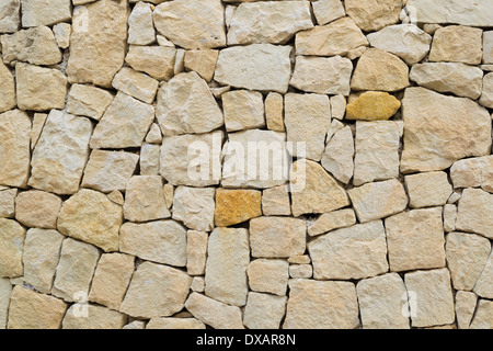 Full frame take of a traditional masonry wall Stock Photo