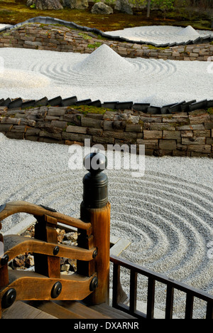 Sand garden, Kyoto Stock Photo