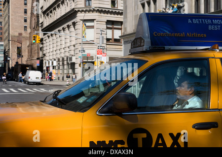 A driver passing by Gramercy . This is a neighborhood landscape in which we find innumerable nineteenth-century buildings Stock Photo