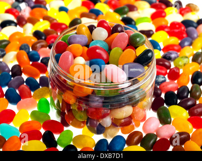 Multi-colored jelly beans mix Stock Photo