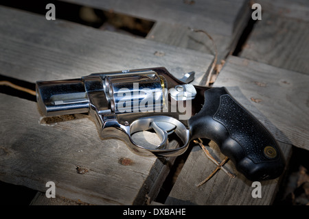 Abandoned revolver Stock Photo