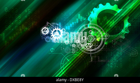 Gear Abstract Background - Stock Image Stock Photo