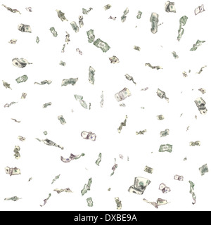 Texture of their falling dollars Stock Photo