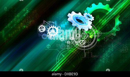 Gear Abstract Background - Stock Image Stock Photo