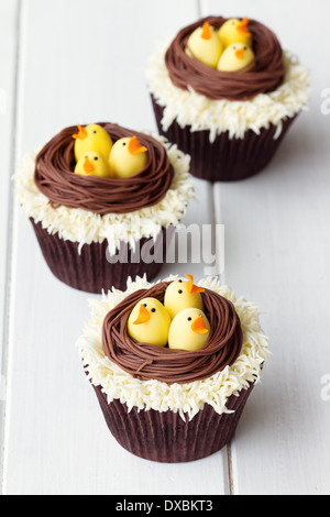 Cupcakes with an Easter theme Stock Photo
