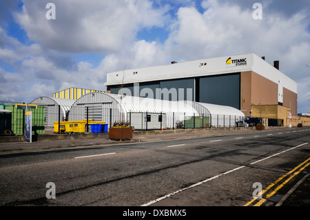 Titanic Studios (also known as the Painthall Studios), Belfast, location for major films and TV including Game of Thrones Stock Photo