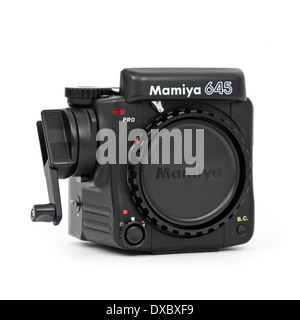 Mamiya 645 Pro medium-format professional film camera body, in production between 1993-1998 Stock Photo