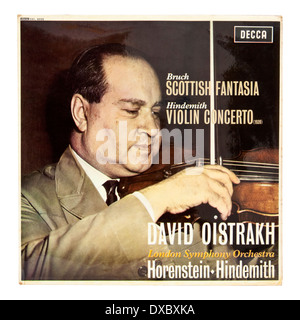Decca SXL 6035 - David Oistrakh with London Symphony Orchestra playing Bruch (Scottish Fantasia) and Hindemith (Violin Concerto) Stock Photo
