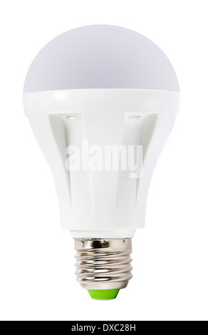 LED lamp with E27 standard socket. Isolated on white Stock Photo