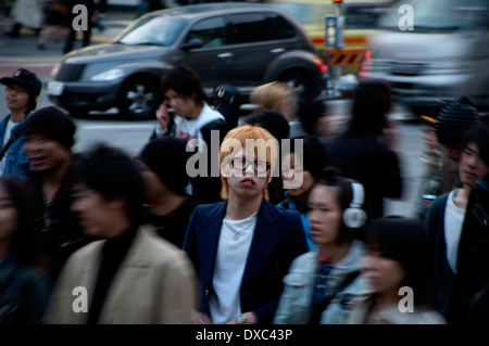Man Walking At Omotesando, Tokyo, Japan Stock Photo