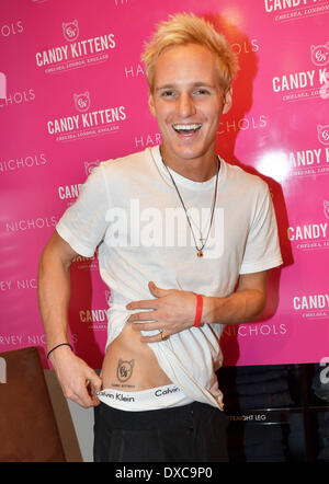 Jamie Laing launches 'Candy Kittens' sweets at Harvey Nichols in
