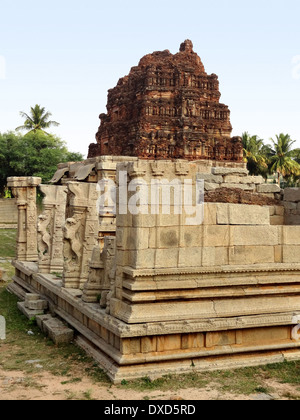 AchyutaRaya Temple at Hampi, a city located in Karnataka, South West India Stock Photo