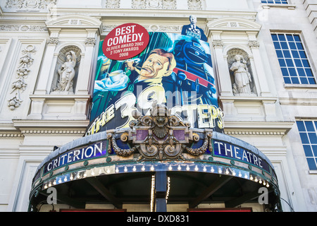 The Criterion Theatre is a West End theatre located on Piccadilly Circus in the City of Westminster, London, England. Stock Photo