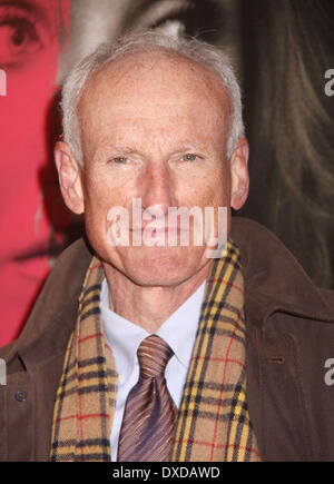 FILE PIX: New York, NY, USA. 4th Nov, 2009. JAMES REBHORN, Sept 1, 1948 - March 21, 2014, an American character actor performing in many films, television shows and plays, most recently in the Showtime series 'Homeland'. Rebhorn died at home of melanoma. PICTURED: Nov 4, 2009 - New York, New York, U.S. - Actor JAMES REBHORN attends the New York premiere of 'The Box' held at AMC Lincoln Square 13. Credit:  ZUMA Press, Inc./Alamy Live News Stock Photo