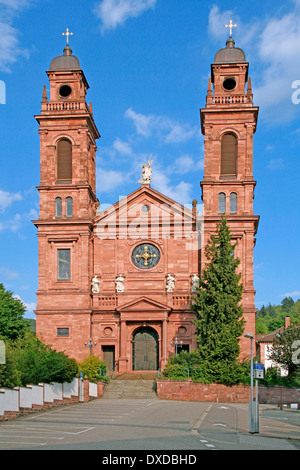 Church St Johannes Nepomuk, Eberbach Stock Photo