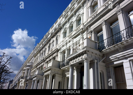 Terraced houses in Notting Hill, West London Stock Photo