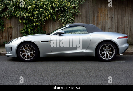 Jaguar F-Type convertible sports car, London Stock Photo