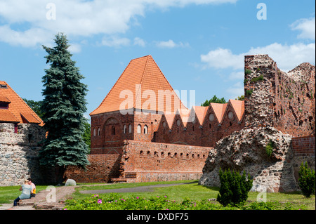 Teutonic Castle in Toruń, Kuyavian-Pomeranian Voivodeship, Poland Stock Photo