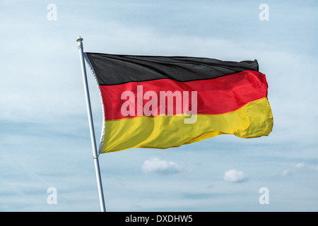 germany flag on fky background Stock Photo