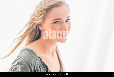 Portrait of attractive blonde woman Stock Photo
