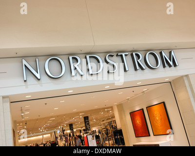 Nordstrom Department Store Entrance, International Plaza, Tampa, FL, USA Stock Photo