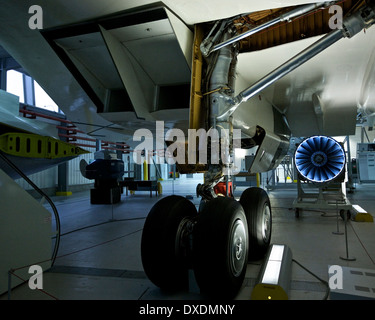 undercarriage of Concorde prototype Stock Photo