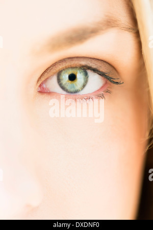 Close up of females eye