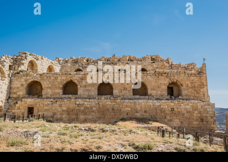 Al Karak kerak crusader castle fortress Jordan middle east Stock Photo