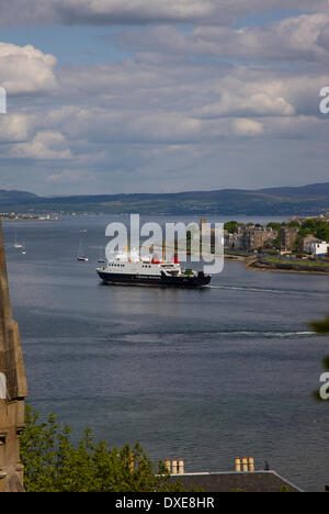 The M.V.Argyle departs Rothesay, Isle of Bute, Argyll Stock Photo