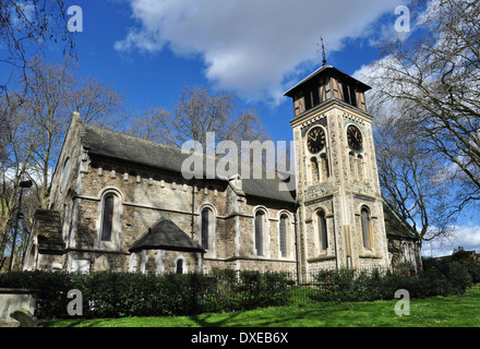 St Pancras Old Church, Pancras Road, Camden, London, England, UK Stock Photo