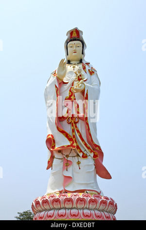 Statue of Guan Yin in Thailand Stock Photo