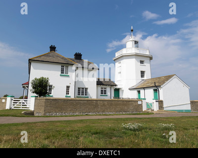Cromer lighthouse on the coast in the English county of Norfolk.England Stock Photo