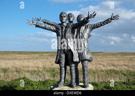 Short Brothers statue - Leysdown, Isle of Sheppey, Kent, UK, England. Stock Photo