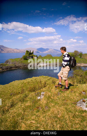 Coeffin castle, Isle of lismore Stock Photo