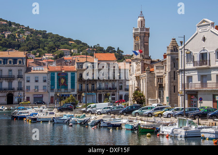 The coastal town of Sete in the Languedoc-Roussillon region of the South of France Stock Photo