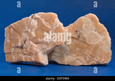 geological samples of orthoclase feldspar. Stock Photo