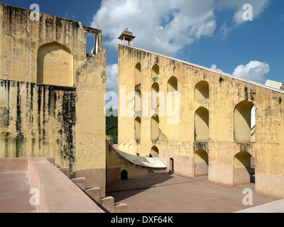 Jantar Mantar Observatory in Jaipur in Rajasthan in northern India. Stock Photo