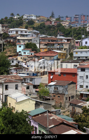 City of Valparaiso in central Chile. South America Stock Photo