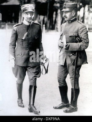 GABRIELE D'ANNUNZIO (1863-1938) Italian writer as an officer during the First World War Stock Photo