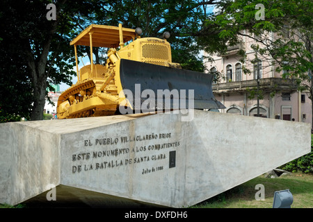 The Armoured Train Museum (Monumento a la Toma del Tren Blindado) at Santa Clara, Cuba. Stock Photo