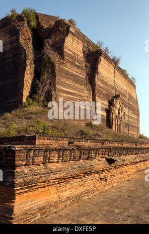 The Mingun Pahtodawgyi - Mingun near Mandalay in Myanmar (Burma) Stock Photo