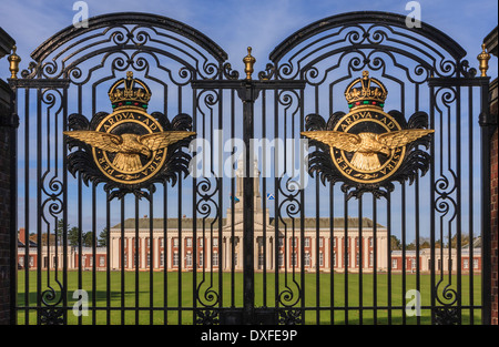 Collage gates, RAF Cranwell Lincolnshire UK Stock Photo