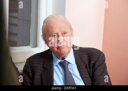 John Julius Norwich, at the Oldie Literary Lunch 11/03/14, Stock Photo